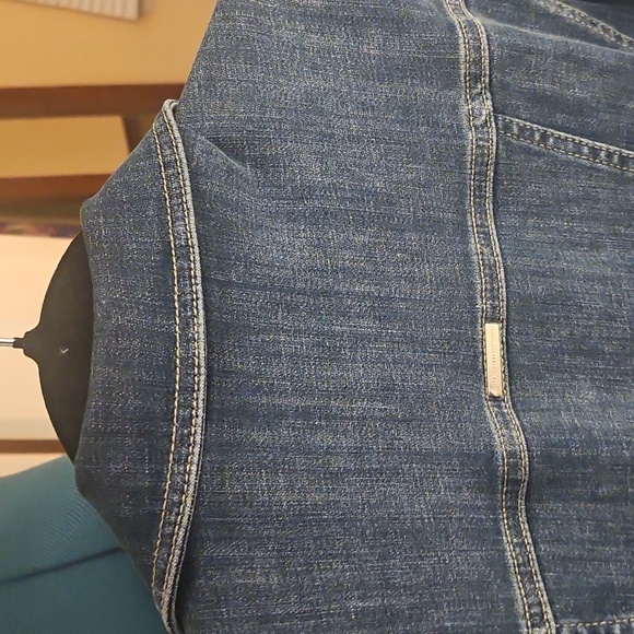 White House Black Market Dark Blue Denim Dress - Picture 9 of 12